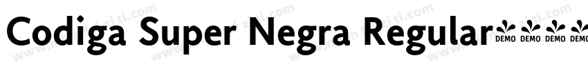 Codiga Super Negra Regular字体转换